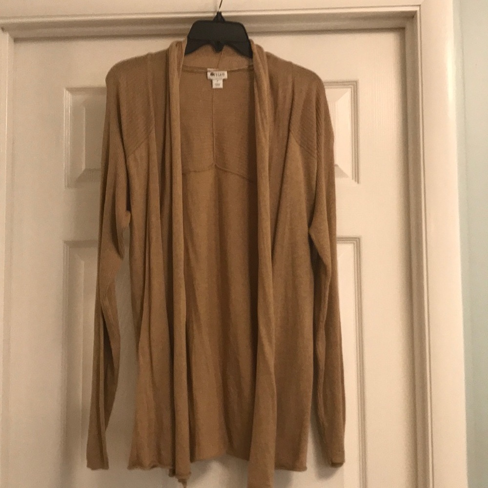Tan cardigan